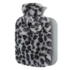 Bouillotte Eau Chaude Léopard Premium En Fausse Fourrure Polaire Grise -Monin Sirop Store BouillotteeauchaudeLeopardPremiumenFausseFourrurePolaireGrise