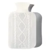 Bouillotte Eau Chaude En Tricot Molletonné Blanc -Monin Sirop Store BouillotteeauchaudeTricotMolletonneBlanc