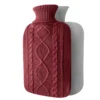 Bouillotte Eau Chaude En Tricot Molletonné Bordeau -Monin Sirop Store BouillotteeauchaudeTricotMolletonneBordeau