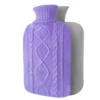 Bouillotte Eau Chaude En Tricot Molletonné Violet -Monin Sirop Store BouillotteeauchaudeTricotMolletonneViolet