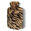 Bouillotte Eau Chaude Zébrée Premium En Fausse Fourrure Polaire Marron -Monin Sirop Store BouillotteeauchaudeZebreePremiumenFausseFourrurePolaire
