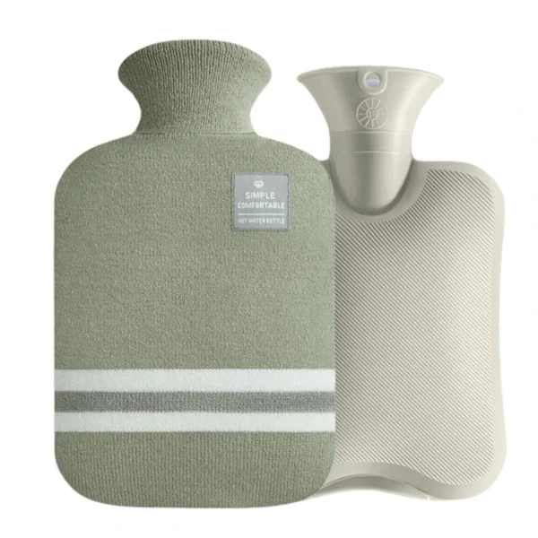 Bouillotte Eau Chaude En Tricot Vert