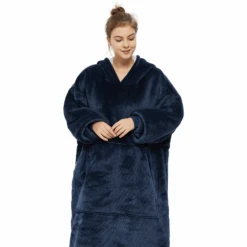 Plaid Avec Manches Bleu - Couverture Polaire Géante à Enfiler 10 Plaid Avec Manches Bleu - Couverture Polaire Géante à Enfiler -Monin Sirop Store CouvertureaManchesBleu