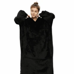 Plaid Avec Manches Noir - Couverture Polaire Géante à Enfiler 11 Plaid Avec Manches Noir - Couverture Polaire Géante à Enfiler -Monin Sirop Store CouvertureaManchesNoir