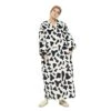 Plaid Avec Manches Vache - Couverture Polaire Géante à Enfiler