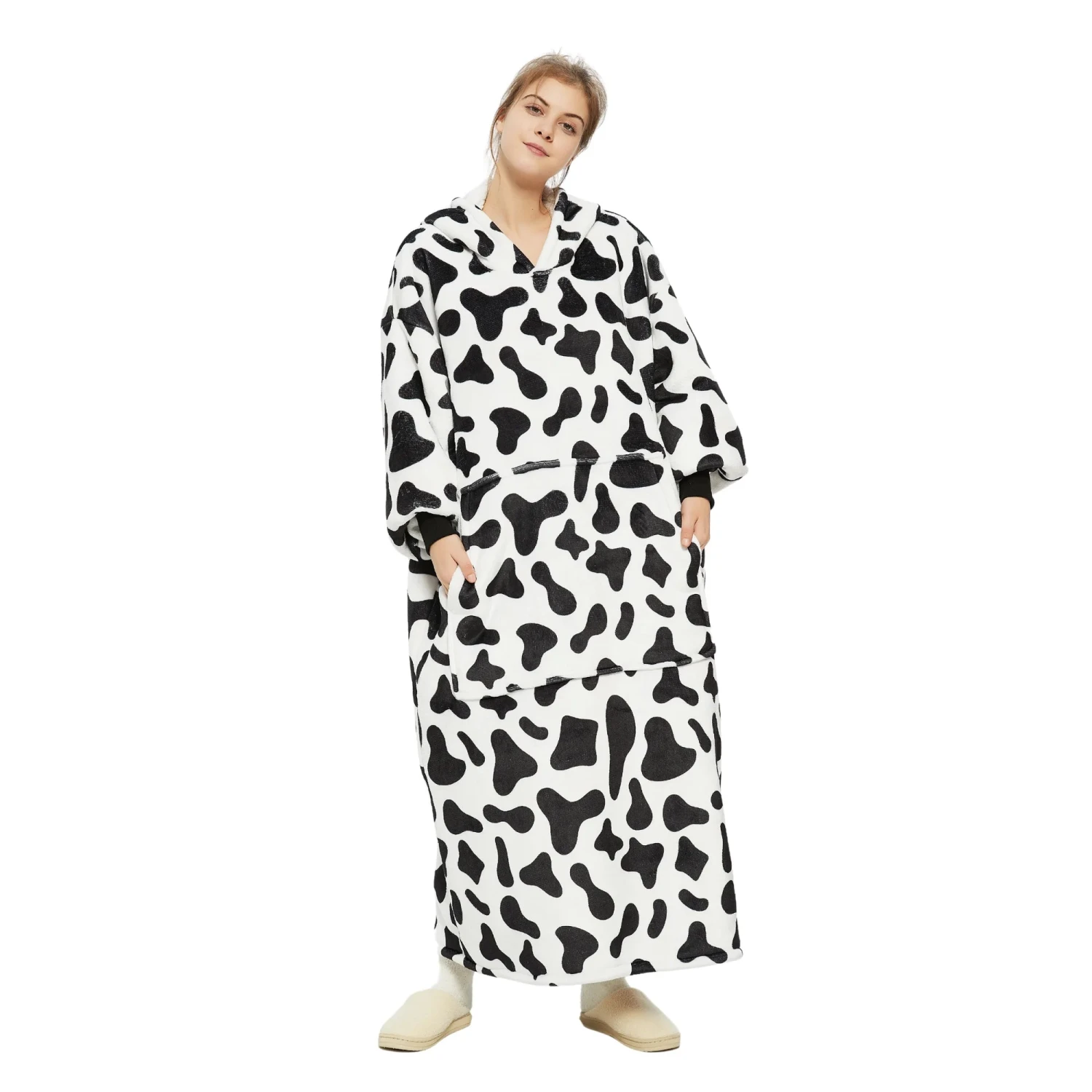 Plaid Avec Manches Vache - Couverture Polaire Géante à Enfiler 3 Plaid Avec Manches Vache - Couverture Polaire Géante à Enfiler