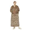 Plaid Avec Manches Léopard - Couverture Polaire Géante à Enfiler -Monin Sirop Store PlaidaManchesleopard