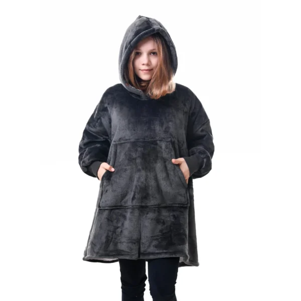 Sweat Plaid Enfant Gris - Pull Plaid Polaire à Capuche -Monin Sirop Store PlaidacapucheenfantgrisTheOversizedHoodie