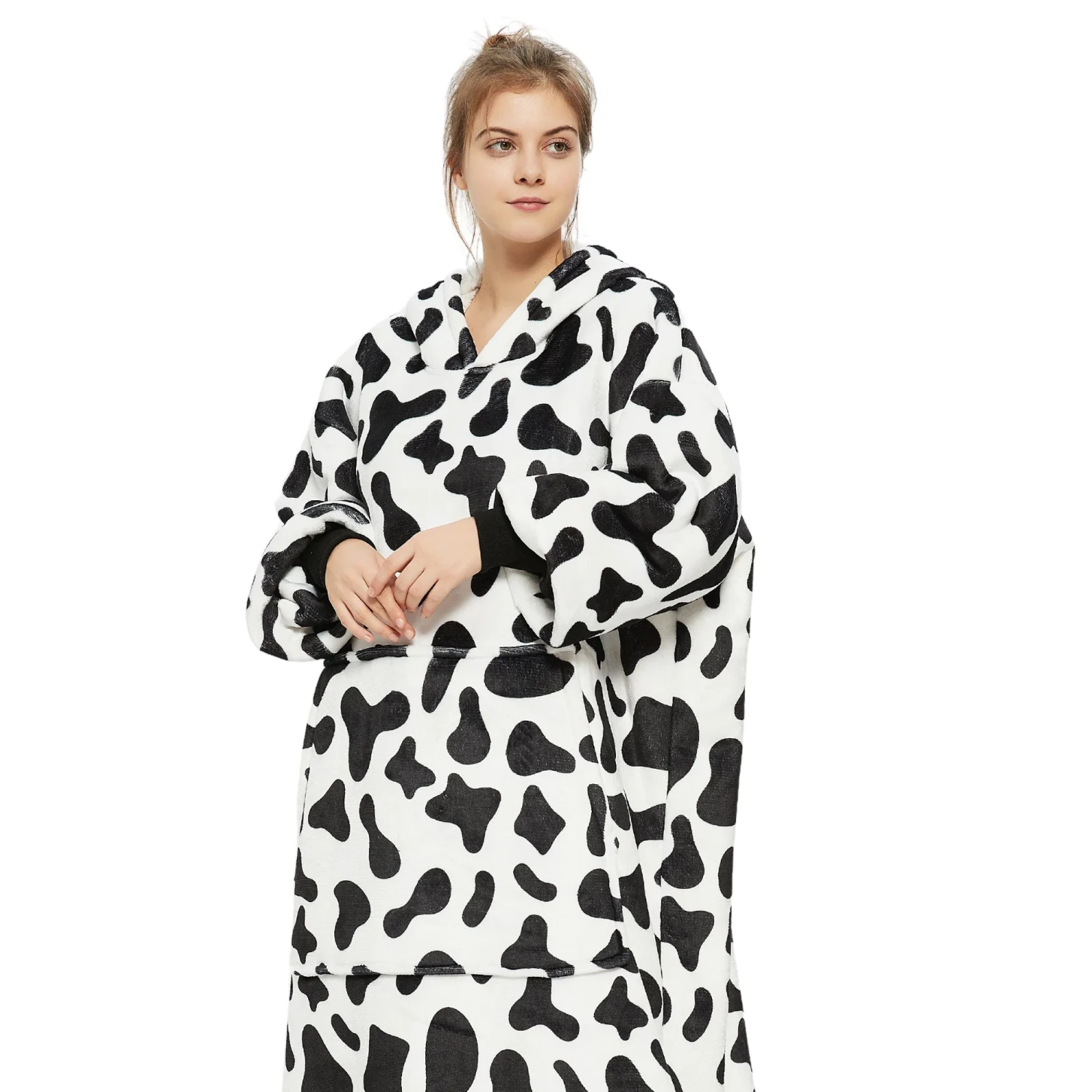 Plaid Avec Manches Vache - Couverture Polaire Géante à Enfiler 4 Plaid Avec Manches Vache - Couverture Polaire Géante à Enfiler - Image 2