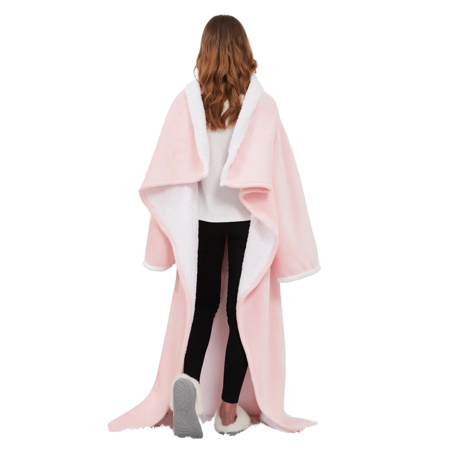 Plaid Cocooning Géant Rose - Couverture Douillette Avec Doublure Polaire 8 Plaid Cocooning Géant Rose - Couverture Douillette Avec Doublure Polaire - Image 6