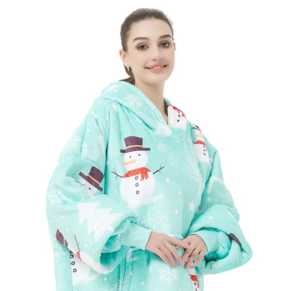 Sweat Plaid De Noël - Pull Plaid Polaire Bonhomme De Neige -Monin Sirop Store PlaidsweatdeNoelbonhommedeneige