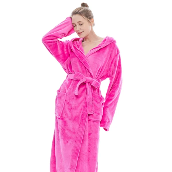 Robe De Chambre Polaire Fuchsia | Peignoir De Bain Femme -Monin Sirop Store RobedechambrefemmefuchsiaTheOversizedHoodie