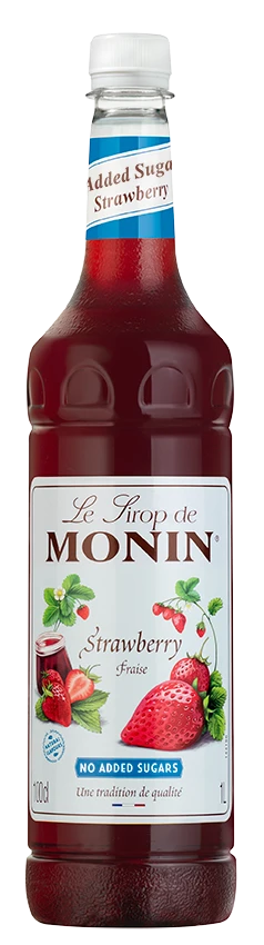 Monin 1912 Shop -Monin Sirop Store Strawberry no added sugar 1LPET LD