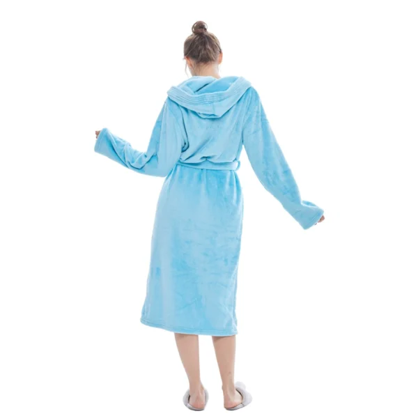Robe De Chambre Polaire Bleu Azur | Peignoir De Bain Femme -Monin Sirop Store peignoirdebainbleuazurTheOversizedHoodie