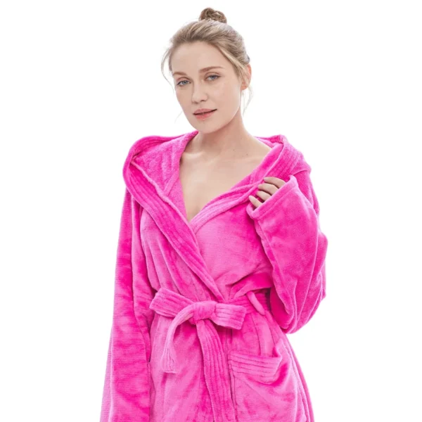 Robe De Chambre Polaire Fuchsia | Peignoir De Bain Femme -Monin Sirop Store peignoirfemmefuchsiaTheOversizedHoodie