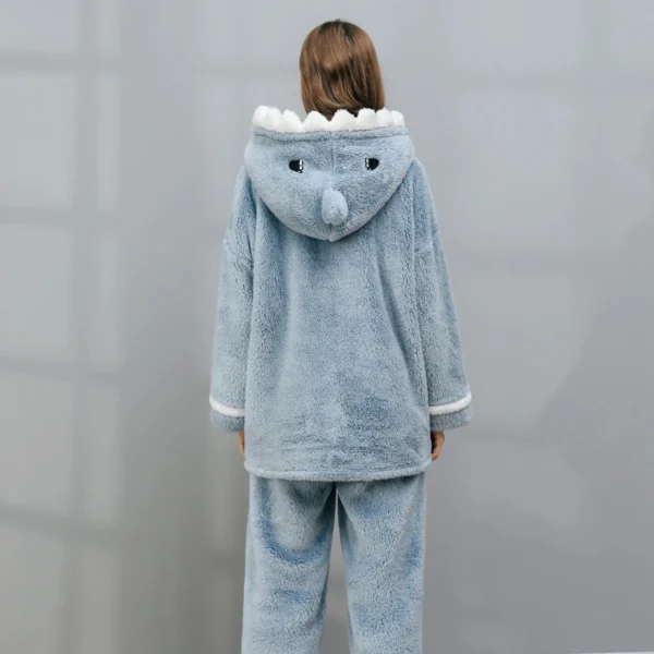 Pyjama Pilou Pilou Femme Bleu Clair - Molleton Doux Et Doublure Polaire Intérieure -Monin Sirop Store piloupiloufemmebleuclair