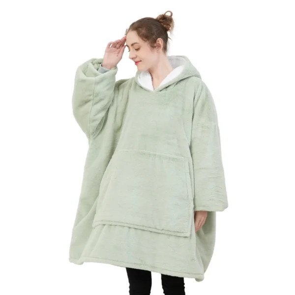 Pull Pilou Pilou Femme Vert - Sweat à Capuche Géant à Doublure Polaire -Monin Sirop Store piloupiloufemmevert