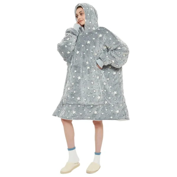 Sweat Plaid Nuit Étoilée - Pull Plaid Polaire Femme Brillant -Monin Sirop Store plaidacapucheetoileslumineuses