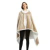 Poncho Polaire Femme Beige à Capuche -Monin Sirop Store ponchopolairefemmebeigeTheOversizedHoodie
