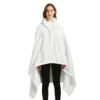 Poncho Polaire Femme Blanc à Capuche -Monin Sirop Store ponchopolairefemmeblancargentTheOversizedHoodie