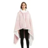 Poncho Polaire Femme Rose à Capuche 1 Poncho Polaire Femme Rose à Capuche -Monin Sirop Store ponchopolairefemmerosepastelTheOversizedHoodie