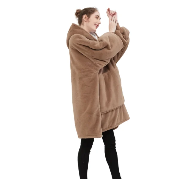 Pull Pilou Pilou Femme Marron - Sweat à Capuche Géant à Doublure Polaire -Monin Sirop Store pullacapuchepiloupiloufemmemarron