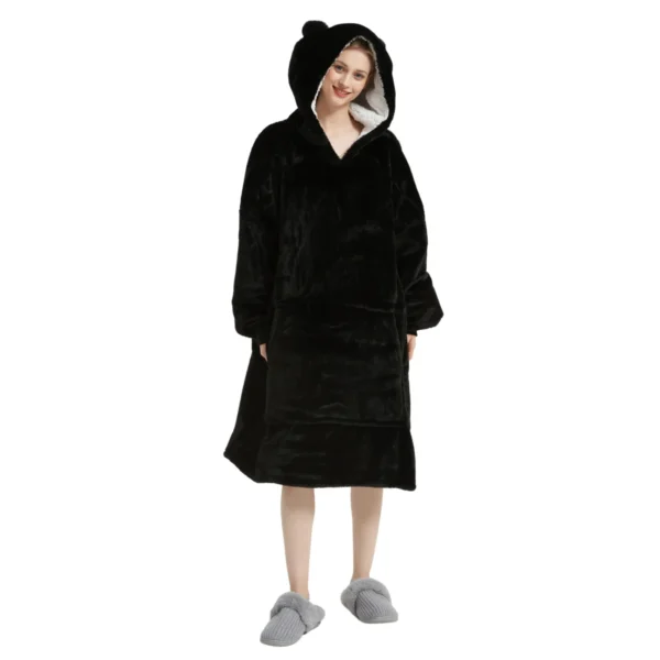 Pull Pilou Pilou Femme Noir - Sweat à Capuche Géant à Doublure Polaire -Monin Sirop Store pullacapuchepiloupiloufemmenoir