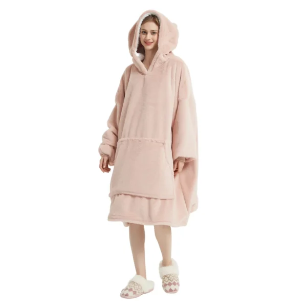 Pull Pilou Pilou Femme Rose Pastel - Sweat à Capuche Géant à Doublure Polaire -Monin Sirop Store pullacapuchepiloupiloufemmerosepastel