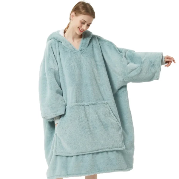 Pull Pilou Pilou Femme Émeraude - Sweat à Capuche Géant à Doublure Polaire -Monin Sirop Store pullpiloupiloufemmeemeraude