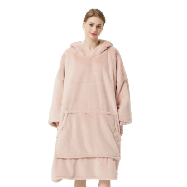 Pull Pilou Pilou Femme Rose Pastel - Sweat à Capuche Géant à Doublure Polaire -Monin Sirop Store pullpiloupiloufemmerosepastel