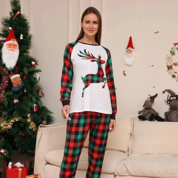 Pyjama De Noël Pour Femme "Renne Écossais"