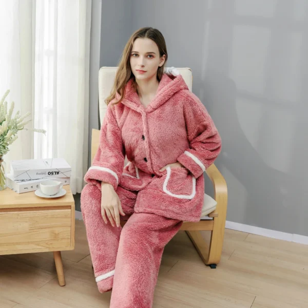 Pyjama Pilou Pilou Femme Fuchsia - Molleton Doux Et Doublure Polaire Intérieure 9 Pyjama Pilou Pilou Femme Fuchsia - Molleton Doux Et Doublure Polaire Intérieure -Monin Sirop Store pyjamapiloupiloufemme