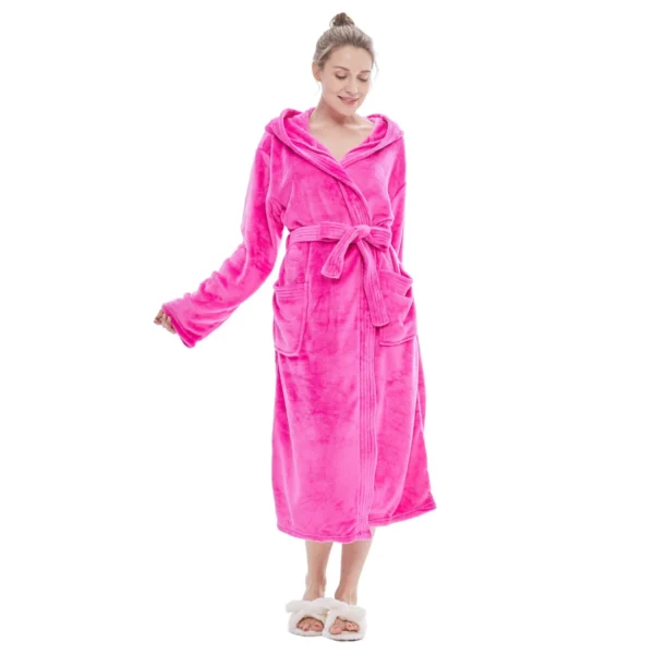 Robe De Chambre Polaire Fuchsia | Peignoir De Bain Femme -Monin Sirop Store robedechambrefuchsiaTheOversizedHoodie