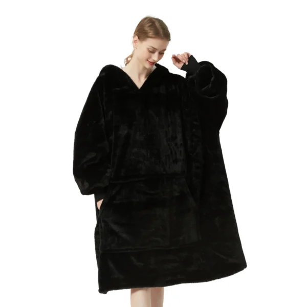 Pull Pilou Pilou Femme Noir - Sweat à Capuche Géant à Doublure Polaire -Monin Sirop Store sweatpiloupilounoir