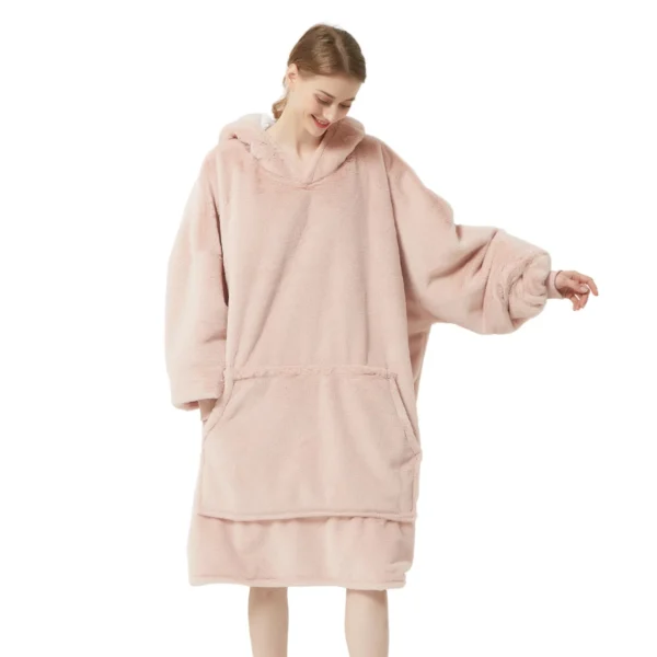 Pull Pilou Pilou Femme Rose Pastel - Sweat à Capuche Géant à Doublure Polaire -Monin Sirop Store sweatpiloupilourosepastel