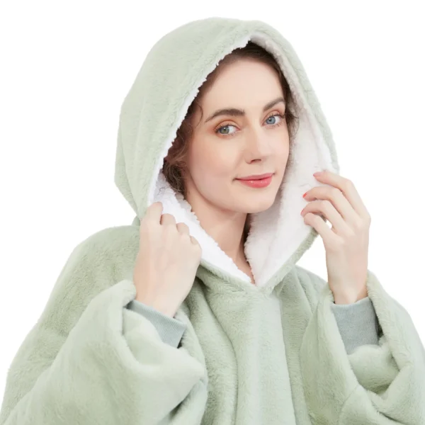 Pull Pilou Pilou Femme Vert - Sweat à Capuche Géant à Doublure Polaire -Monin Sirop Store sweatpiloupilouvert