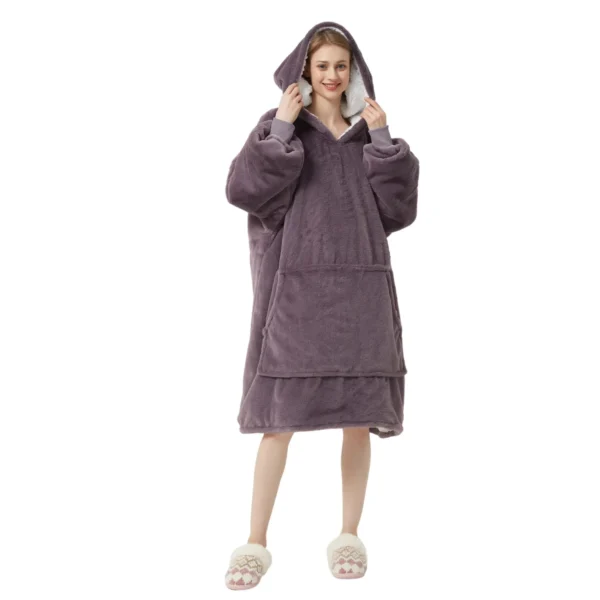 Pull Pilou Pilou Femme Violet - Sweat à Capuche Géant à Doublure Polaire -Monin Sirop Store sweatpiloupilouviolet