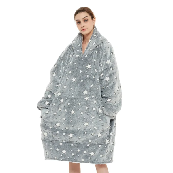 Sweat Plaid Nuit Étoilée - Pull Plaid Polaire Femme Brillant